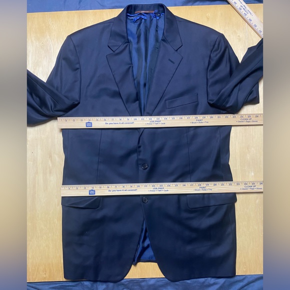 Vintage Hickey Freeman Tasmanian Super 130’s Wool Sport Coat Blazer 46L (flaws) - Picture 3 of 12